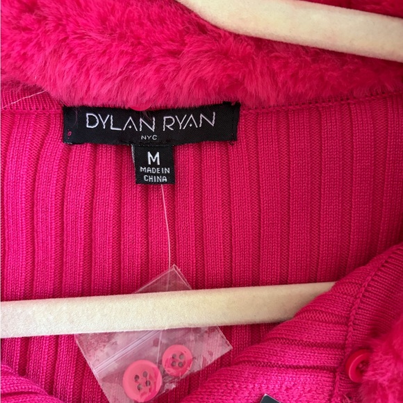 Dolls Kill Pink Ribbed Cardigan - Picture 3 of 4